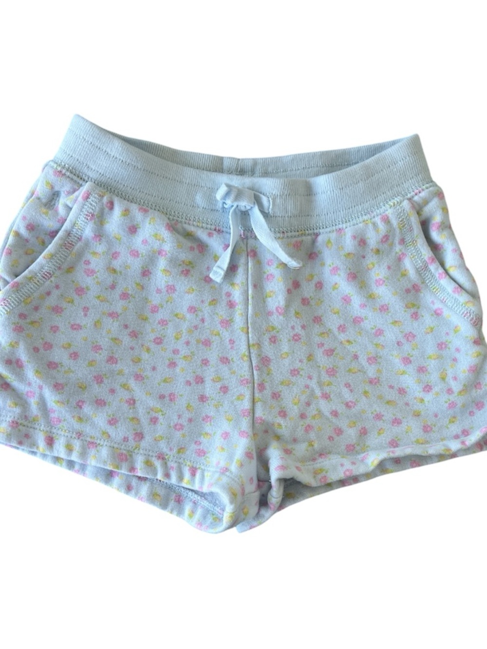 Polo by Ralph Lauren Light Blue Floral Kids Drawstring Shorts